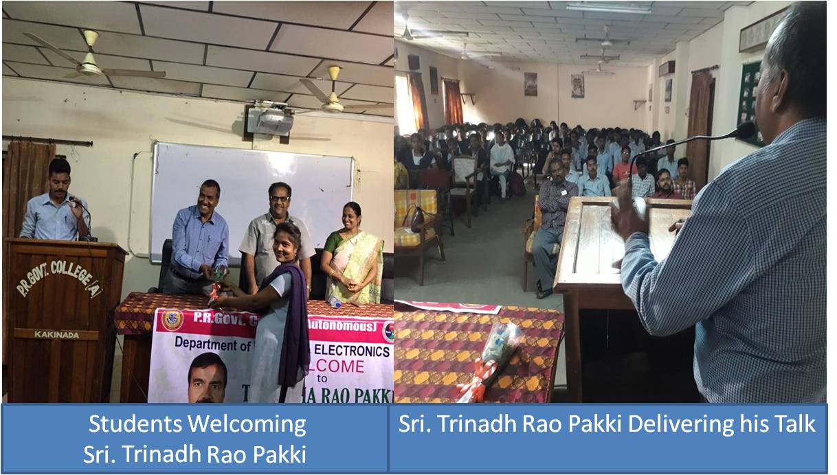 Guest Lecture 2/2/2018 by Sri. Trinadha Rao Pakki,  IMD, Hyd