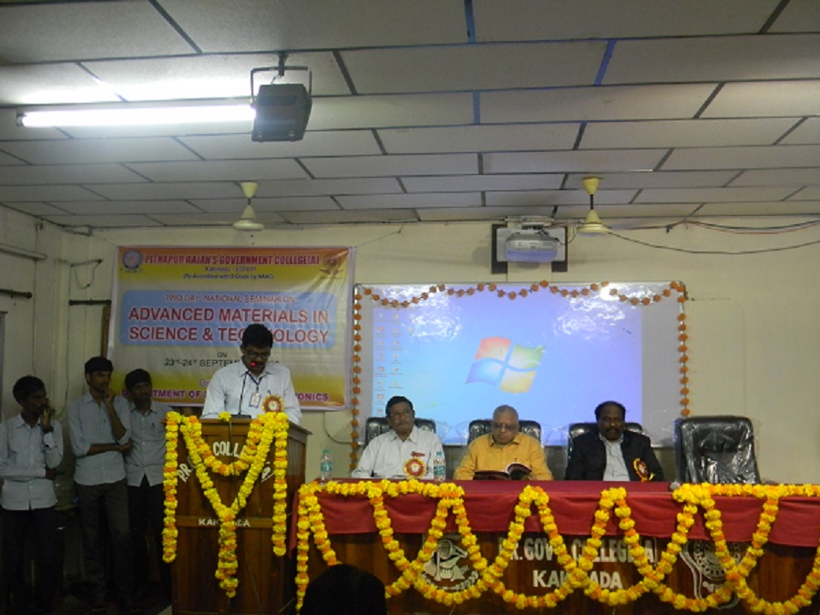 National Seminar on  Advanced Materials in Science and Technology on 23/09/2016