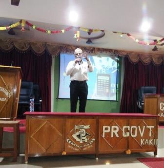 Guest Lecture on Applications of Group Theory by Dr. K.V. Anandam, Principal, MVN JS & RVR College, Malikipuram, E.G.Dt. 