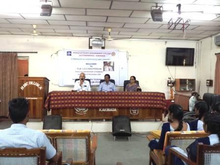 Prof. S.R.S. Rao Poduri from Rochester U, USA  Interaction with Students